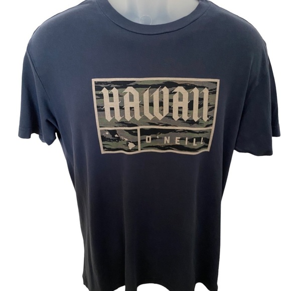 O’NEILL Hawaii Surf Hawaii’s Islands Tee Shirt Men M Medium Modern Fit - Picture 1 of 7